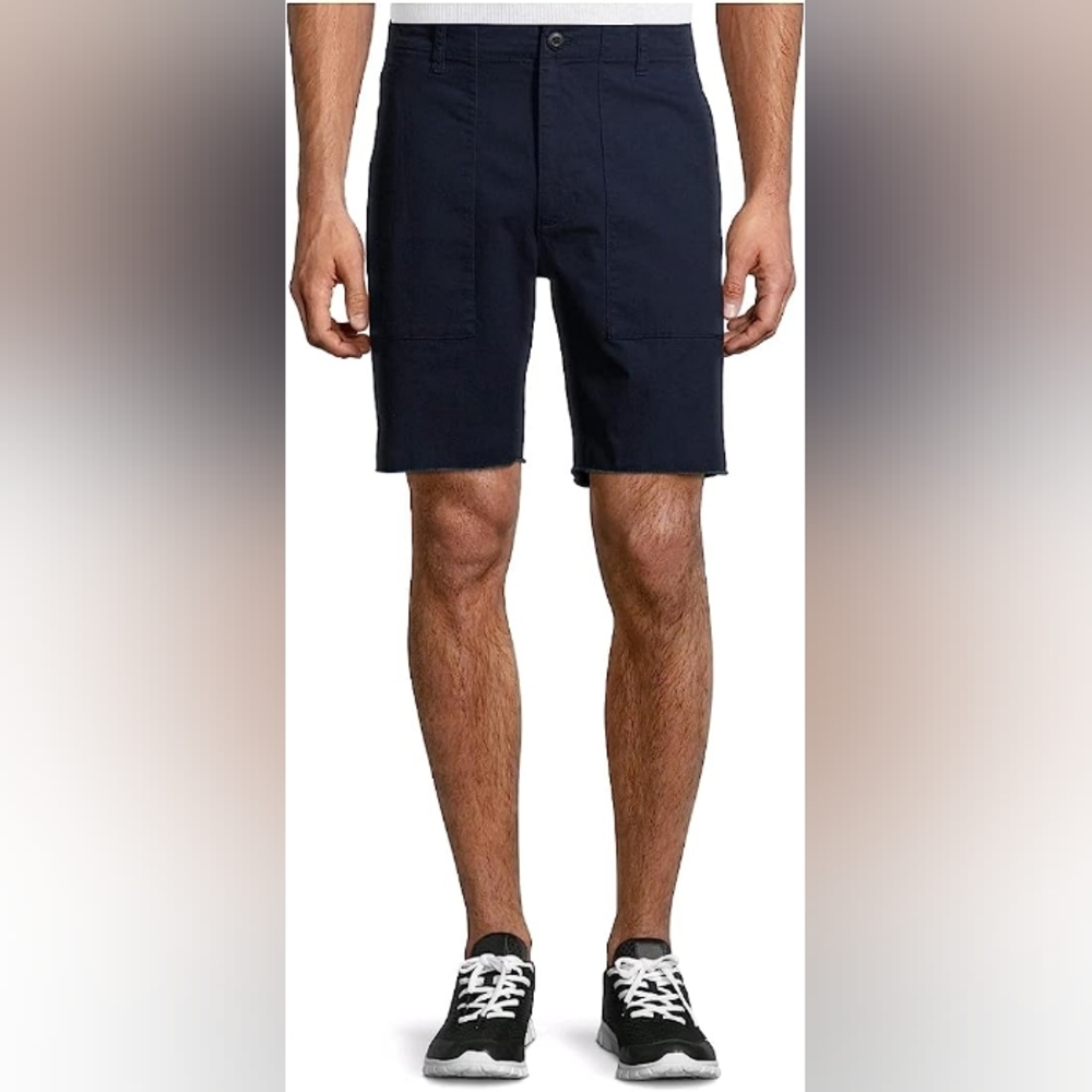 No Boundaries Dark Navy Stretch Flat Front Shorts